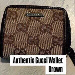 Authentic Gucci Wallet Brown 
🚨 FINAL PRICE NO OFFER ACCEPT